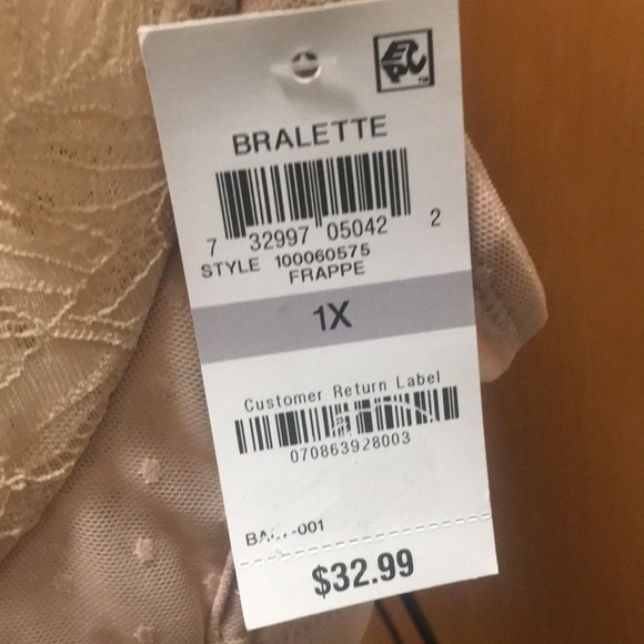 INC International Concepts Beige Bralette - Picture 2 of 12